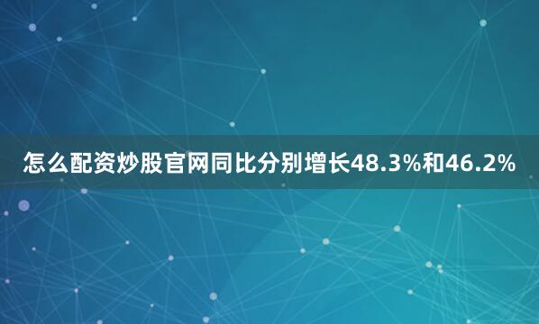 怎么配资炒股官网同比分别增长48.3%和46.2%