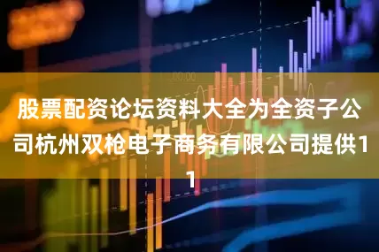 股票配资论坛资料大全为全资子公司杭州双枪电子商务有限公司提供1